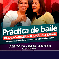 Práctica de baile de La Academia Nacional de Tango